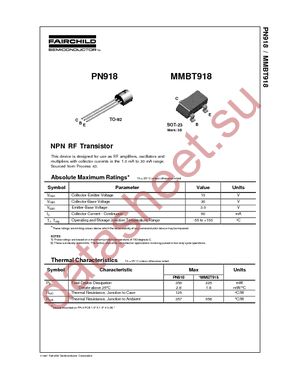 PN918_D74Z datasheet  